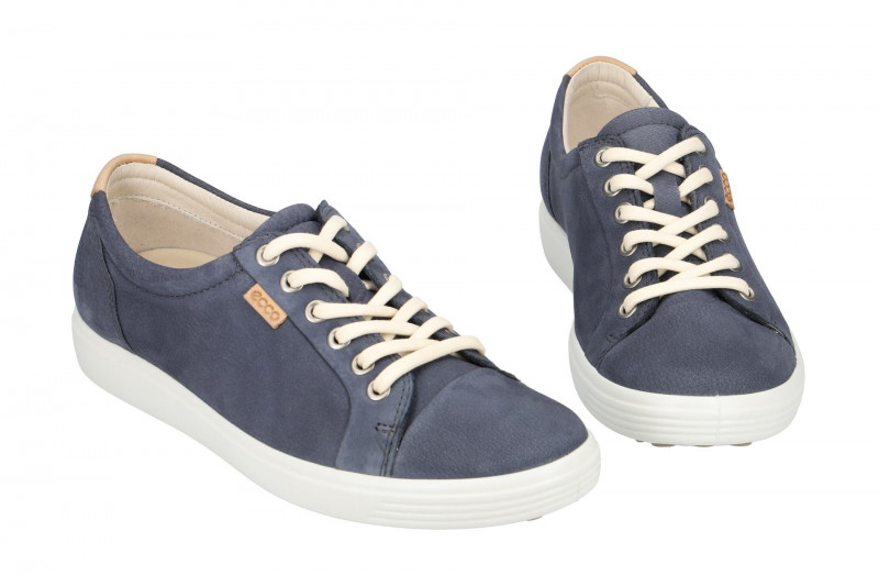 ecco Soft 7 Schuhe blau Nubuck 43000302415