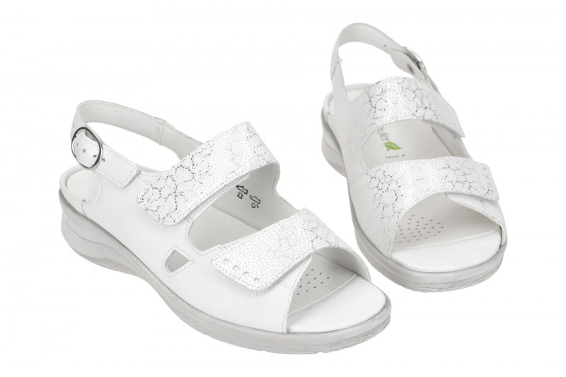 Waldläufer Merle Sandale weiß offwhite M-Weite