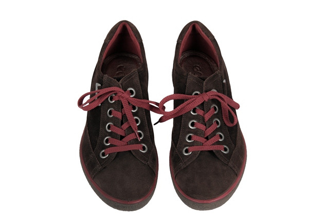 Ecco Stripe Schuhe in coffee braun