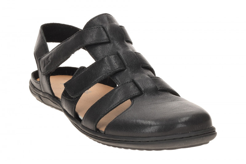 Josef Seibel Damen Sandale Caitlyn 01 schwarz Barfußschuhe