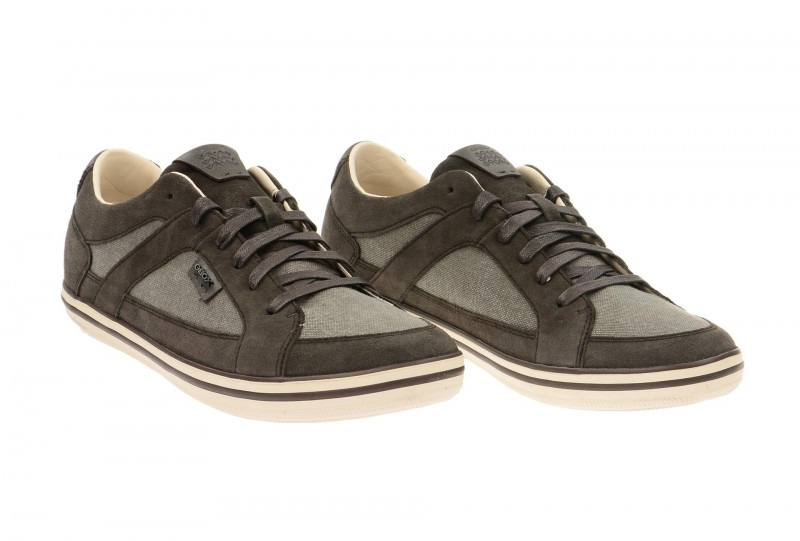 Geox Box Schuhe grau mud - Leder Textil Mix - U44R3D