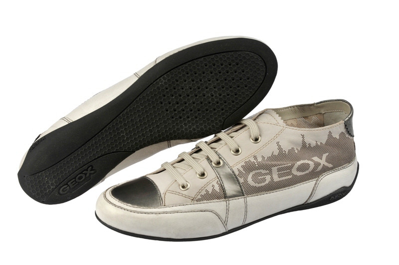 Geox Respira Moena Schuhe weiß grau