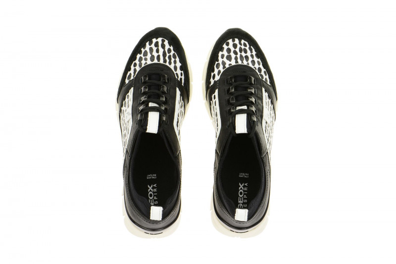 Geox Sukie Schuhe schwarz weiß D52F2B