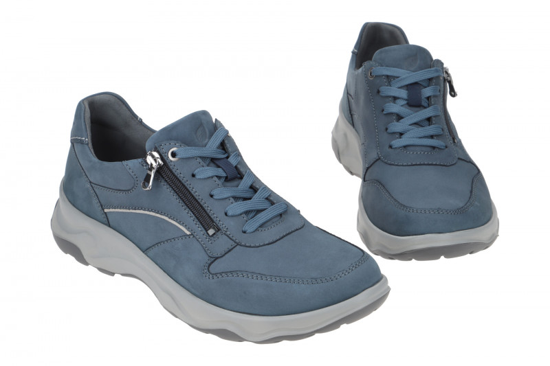 Waldläufer Max Schuhe blau jeans H-Weite