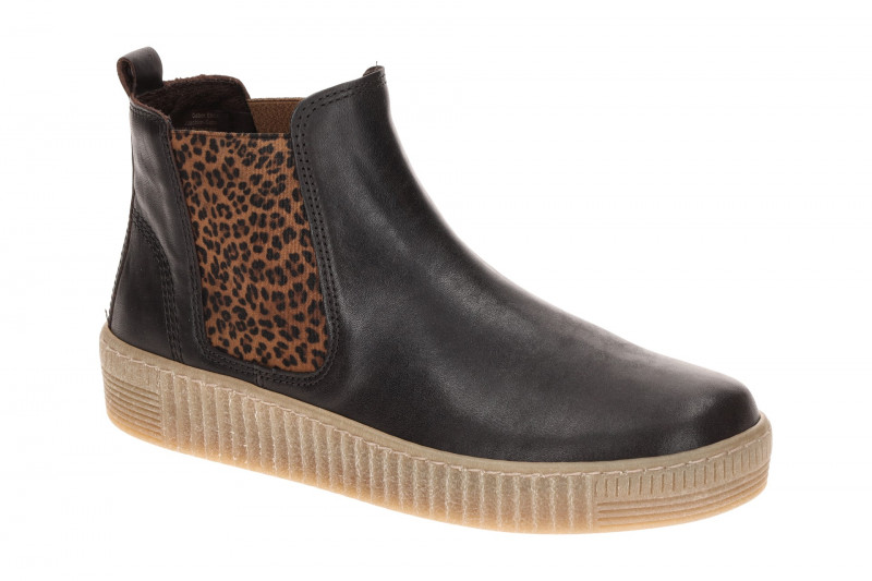 Gabor Stiefelette Chelsea-Boots dunkelbraun LEO 8013.02.015