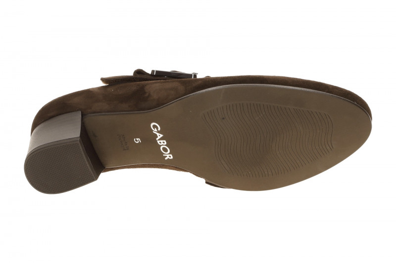 Gabor Comfort Spangen Pumps braun mocca H-Weite 3013