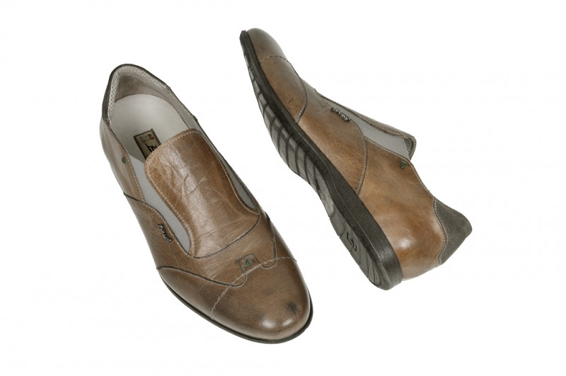Bello Schuhe D292 beige braun Slipper
