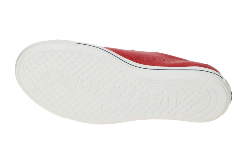 Paul Green Sneaker Plateau Schuhe rot Glattleder 5017