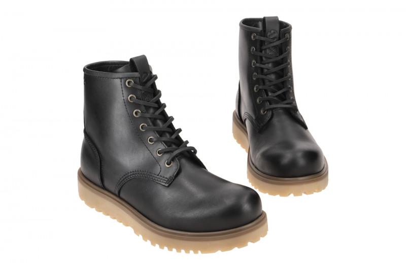 Ecco Staker Schnür Stiefel schwarz 217624