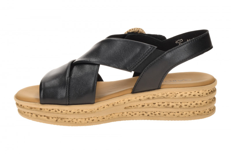 Gabor Plateau Sandale schwarz Nappa 84.556.27