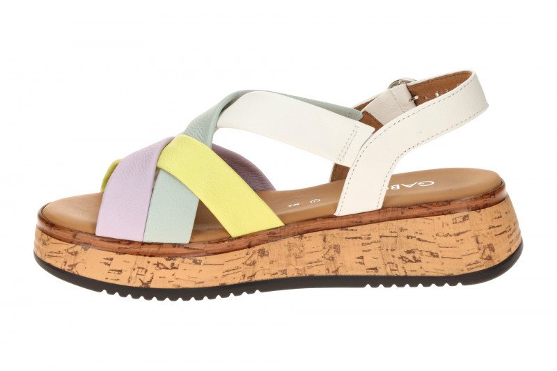 Gabor Plateau Sandalen bunt Nappa 82.743.22