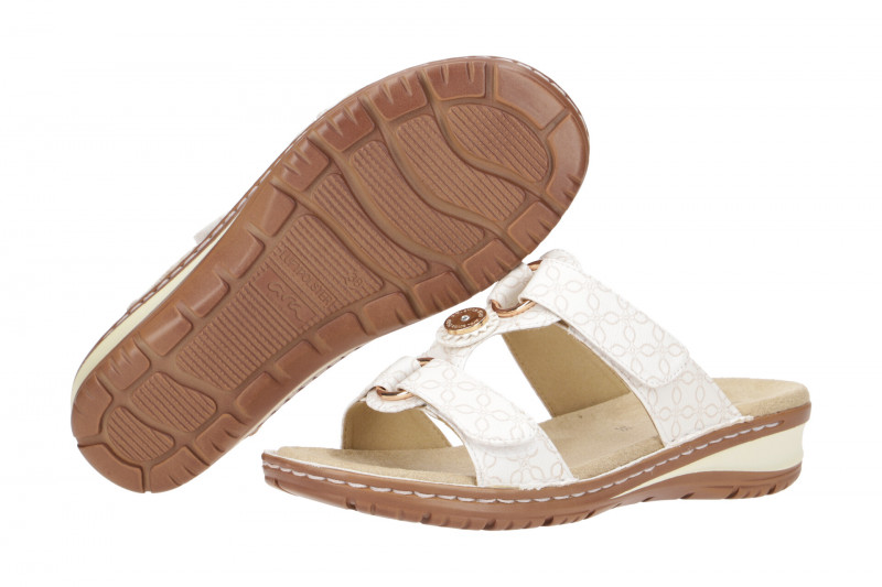 ara Hawaii Pantolette weiß sand Klett 12-27270