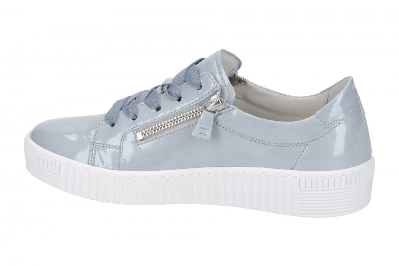 Gabor Schuhe hellblau Lack Sneaker 23.334.96