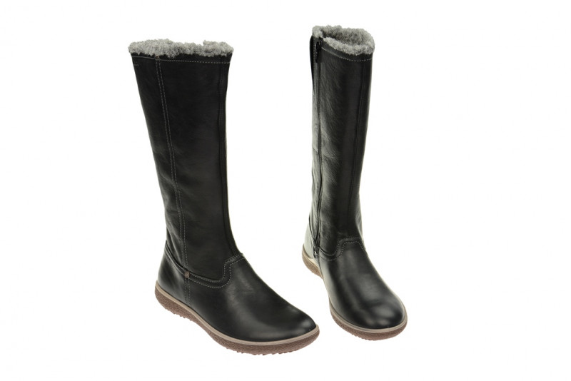 Ecco Aude Stiefel schwarz Wollfutter