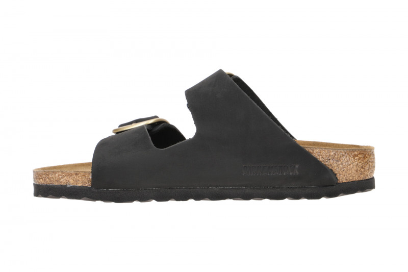 Birkenstock Arizona Big Buckle Pantolette schwarz SCHMAL 1023290