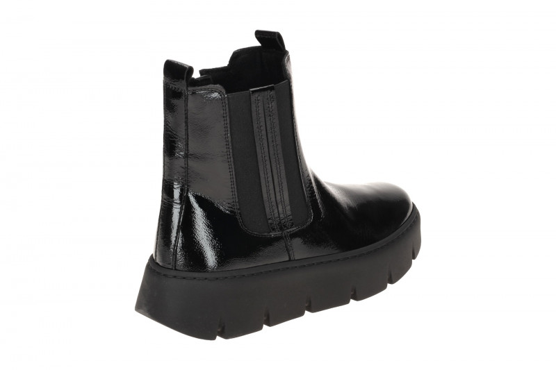 Gabor Stiefelette schwarz Lack Plateau Boots 73.743.97