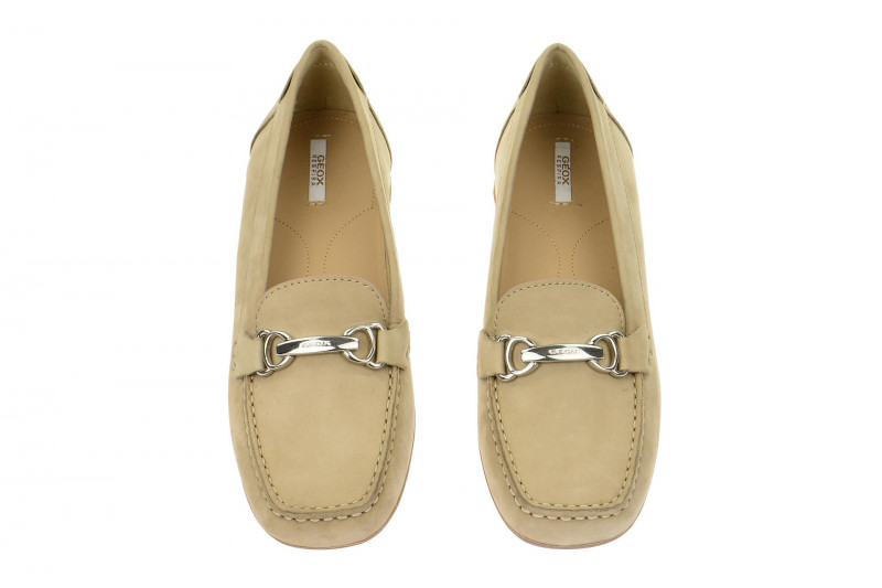 Geox Euro Slipper Mokassin beige D4245A