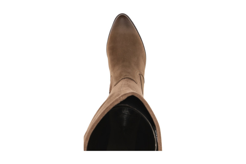 Caprice Lang Schaftstiefel taupe braun Stretch 25541