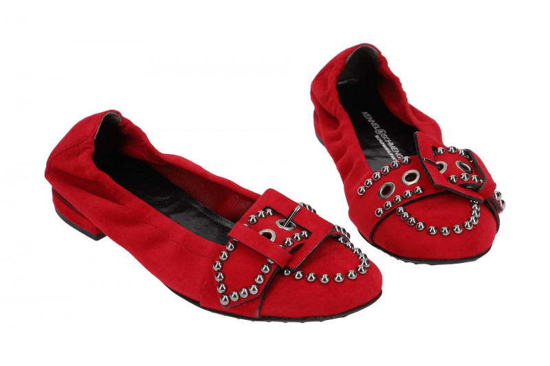 K&S Malu Ballerinas rot Perlen 10350
