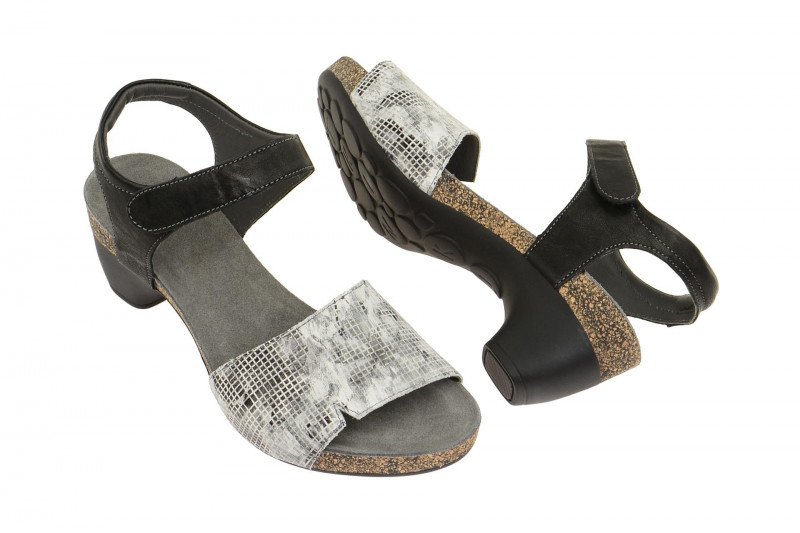 Think Traudi Sandale schwarz weiß 0-80573-08