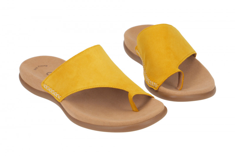 Gabor Zehentrenner Pantolette gelb sun