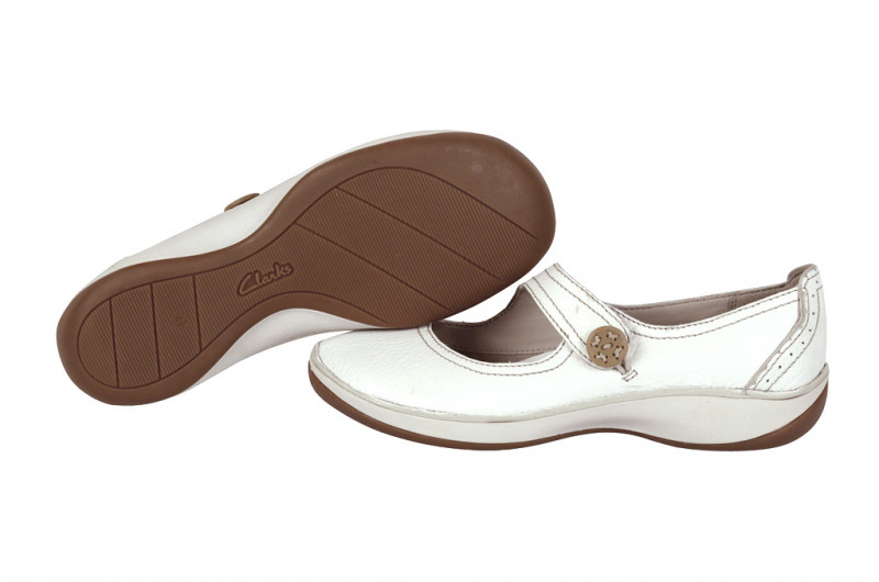 Clarks Fairlie Lake Schuhe in weiß Slipper 20352956