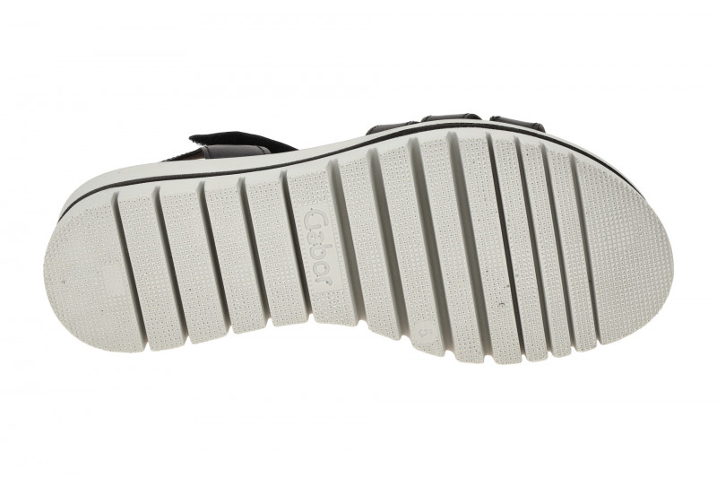 Gabor Plateau Sandalen schwarz Nappa T-Steg 64.625.27