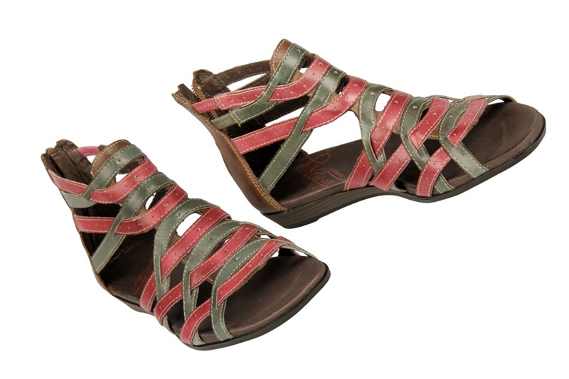 Pikolinos Alcudia rot grün 816-8268 Sandaletten