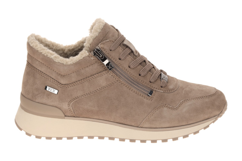 Caprice Schuhe Mid Sneaker taupe braun Warmfutter TEX 26201