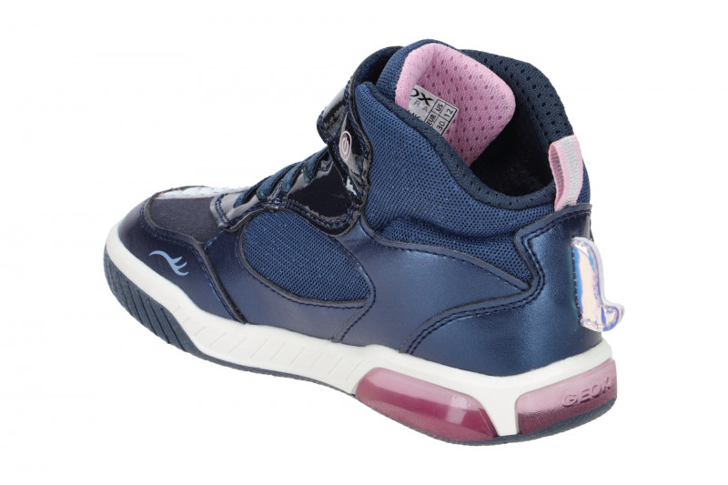 Geox Inek Einhorn Mädchen Schuhe blau Blinker