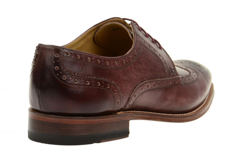 Gordon & Bros Schuhe Fabian rot bordo Rahmengenäht 5093-C