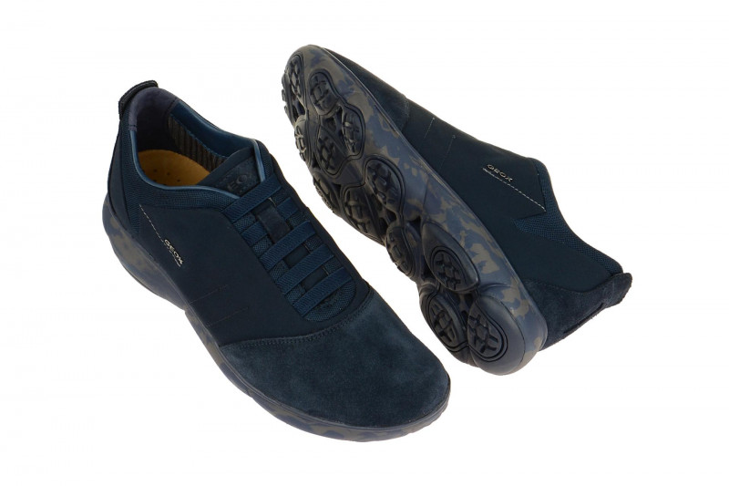 Geox Nebula Schuhe blau camouflage Sohle U52D7B 01122 C4064
