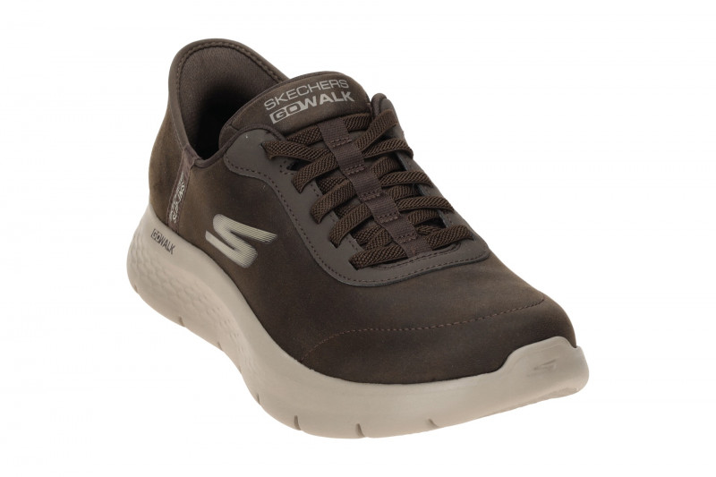 Skechers Go Walk Flex Schuhe braun Slip-Ins 216326