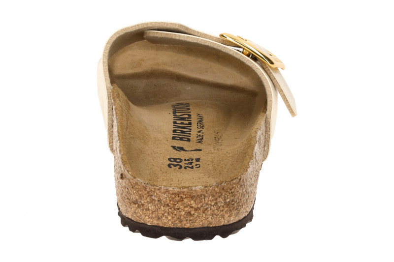 Birkenstock Catalina Cushion Buckle Pantolette beige SCHMAL 1029393