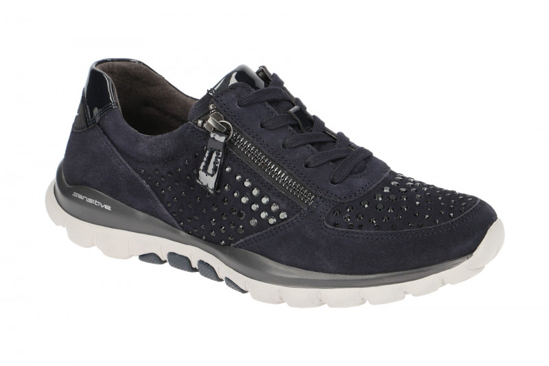 Gabor RollingSoft Schuhe blau Strass 96.968.86