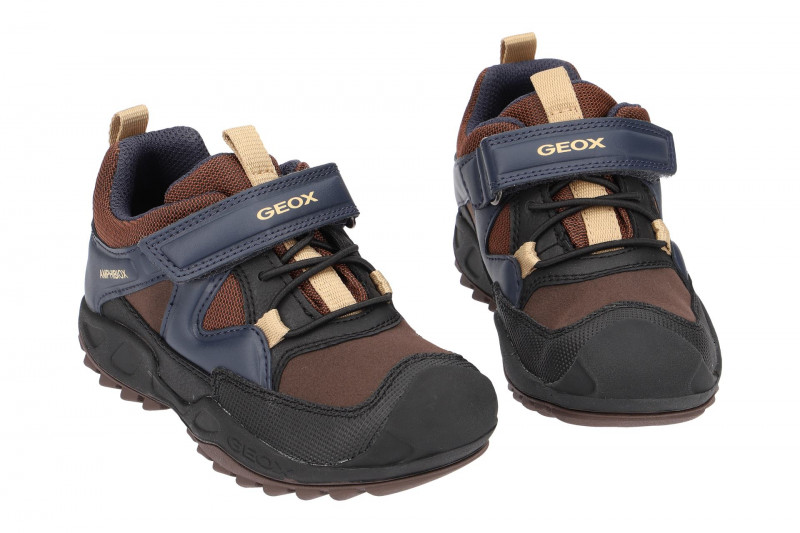 Geox Savage Kinderschuhe braun blau Wasserdicht