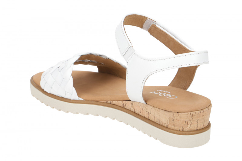 Gabor comfort Sandale weiß Nappa geflochten 82.759.50