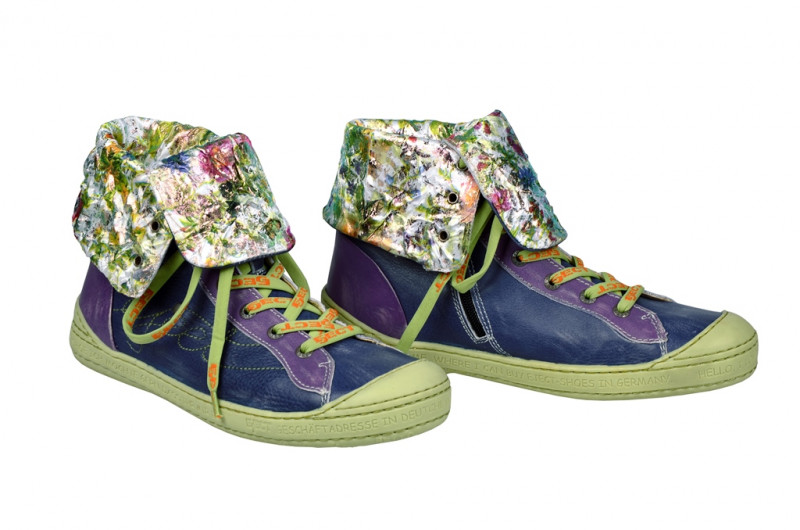 Eject Dass Sommer Stiefelette in blau lila E-15434