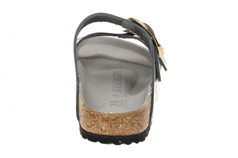 Birkenstock Arizona Big Buckle Pantolette grau SCHMAL 1029391