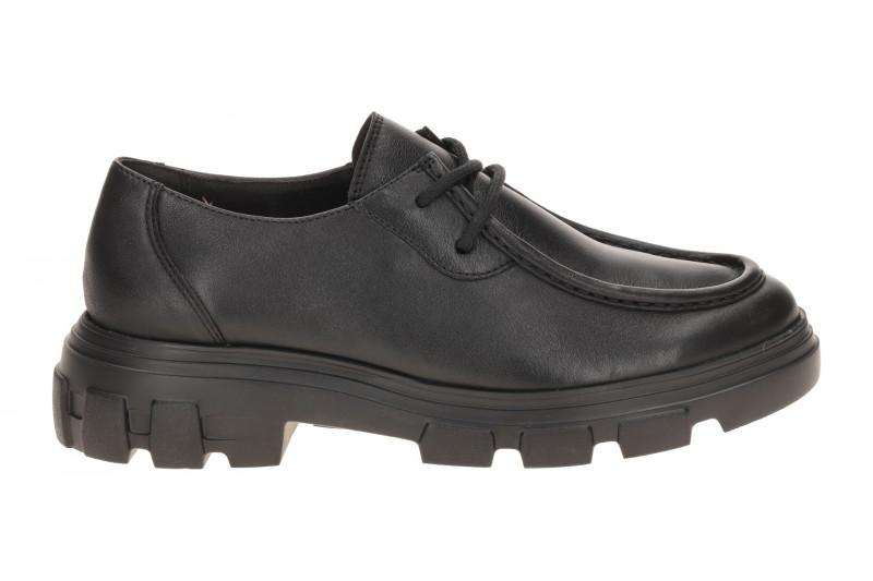 Paul Green Schuhe schwarz Mokassin seidenmatt 1183