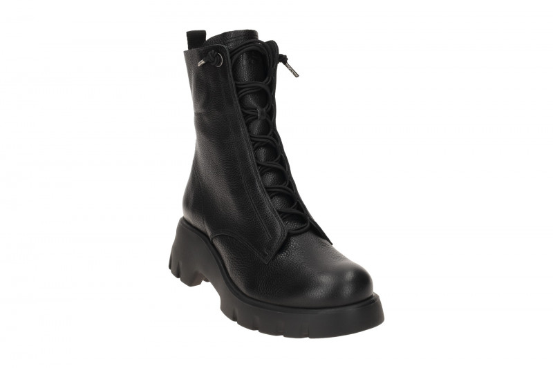 Paul Green Plateau Boots schwarz Gummizug Glattleder 8216