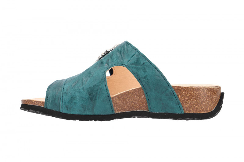 Think Mizzi Pantolette türkis blau Klett 3-83351-87