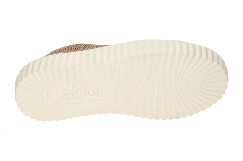 Gabor Plateau Schuhe Sneaker braun Bast 83.205.44