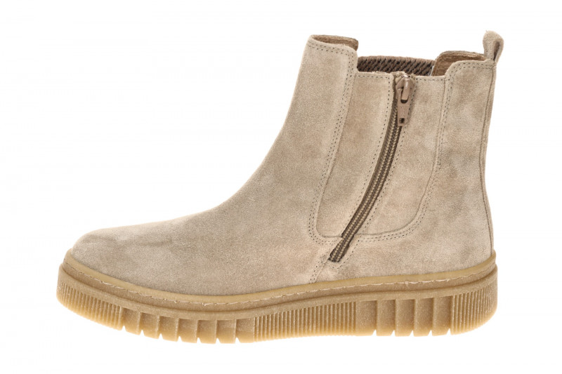 Gabor Stiefelette grau Chelsea Boots Velour 8008.03.005