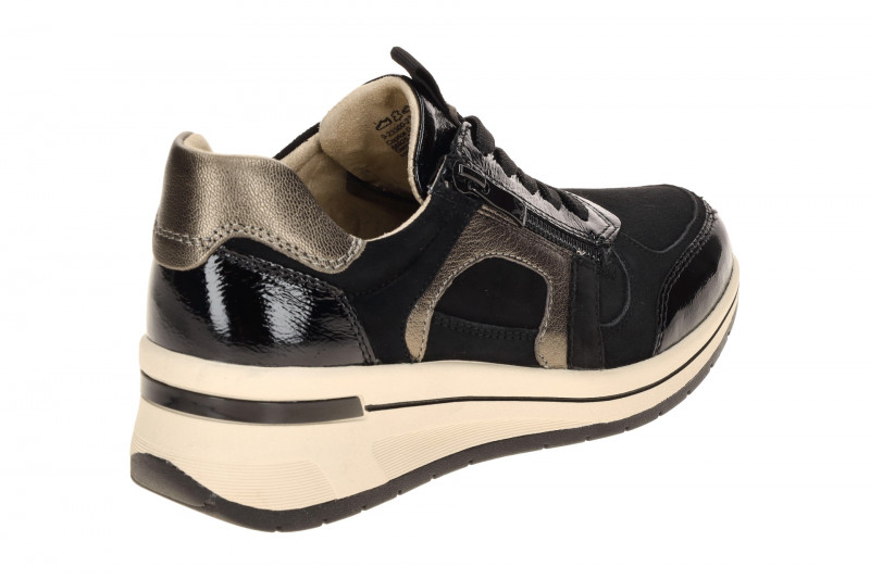 Caprice Schuhe schwarz Leder Mix H-Weite 23300