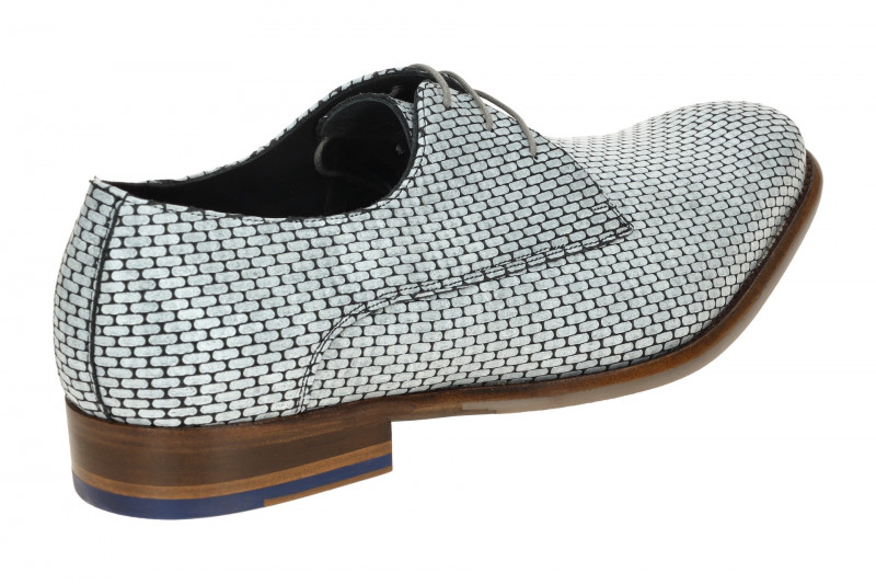 Floris van Bommel De Stijler Schuhe grau Mauer-Muster H-Weite 30275