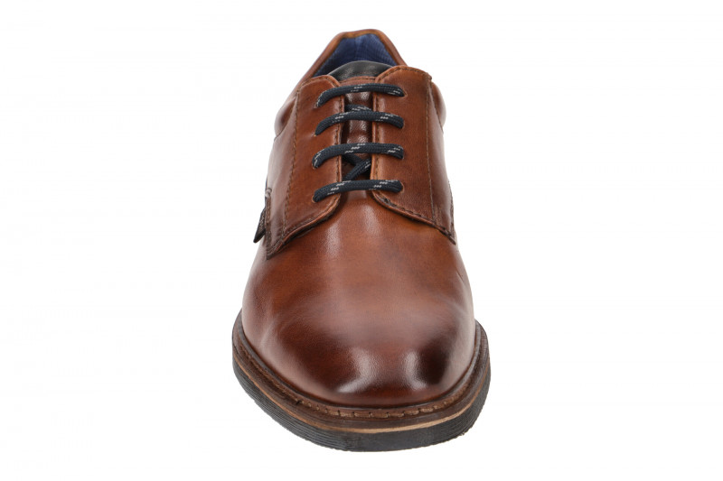 bugatti Maik Exko Schuhe braun cognac Schnürer AES02