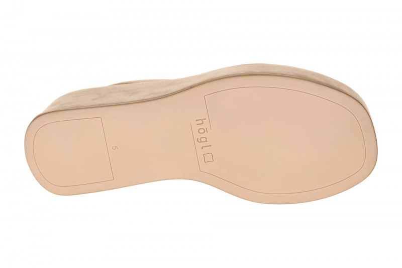 Högl Mimi Plateau Sandalette taupe braun Keil 2522