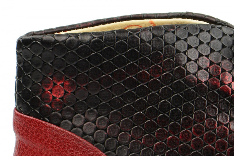 Eject Dass Schuhe schwarz rot Stiefelette Gr 38