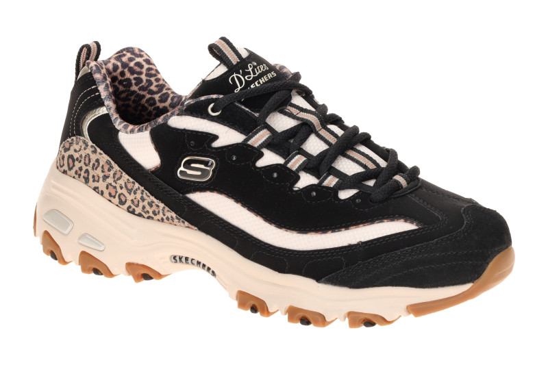 Skechers D´Lites Schuhe schwarz Leo 150877